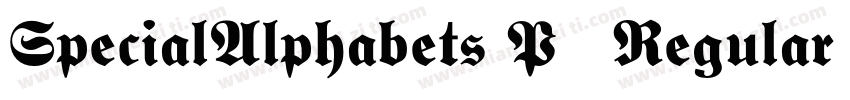 SpecialAlphabets P09 Regular字体转换